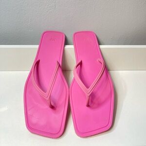 Pink Zara slippers